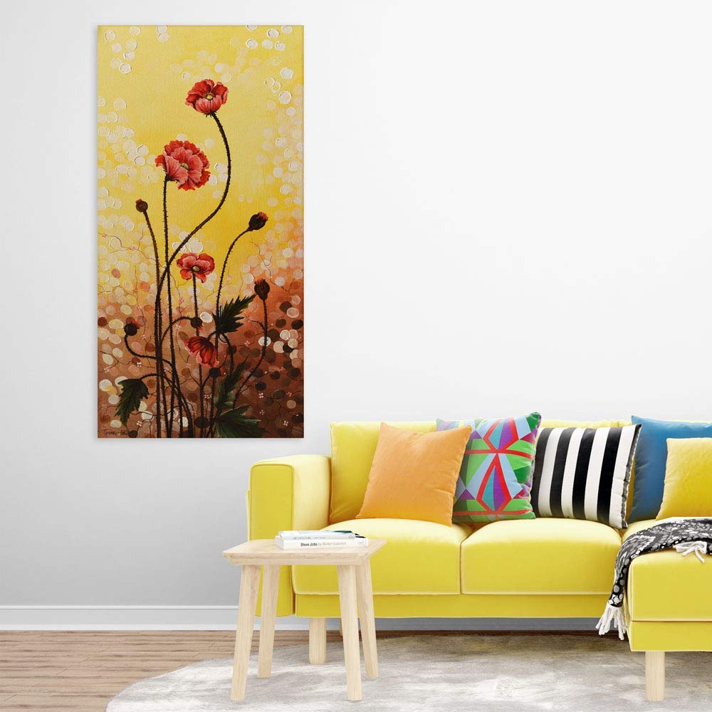 Bloom-tiful Spring Canvas That'll Make Your Walls Blossom - Framed Floral Wall Art (85x40.5cm)