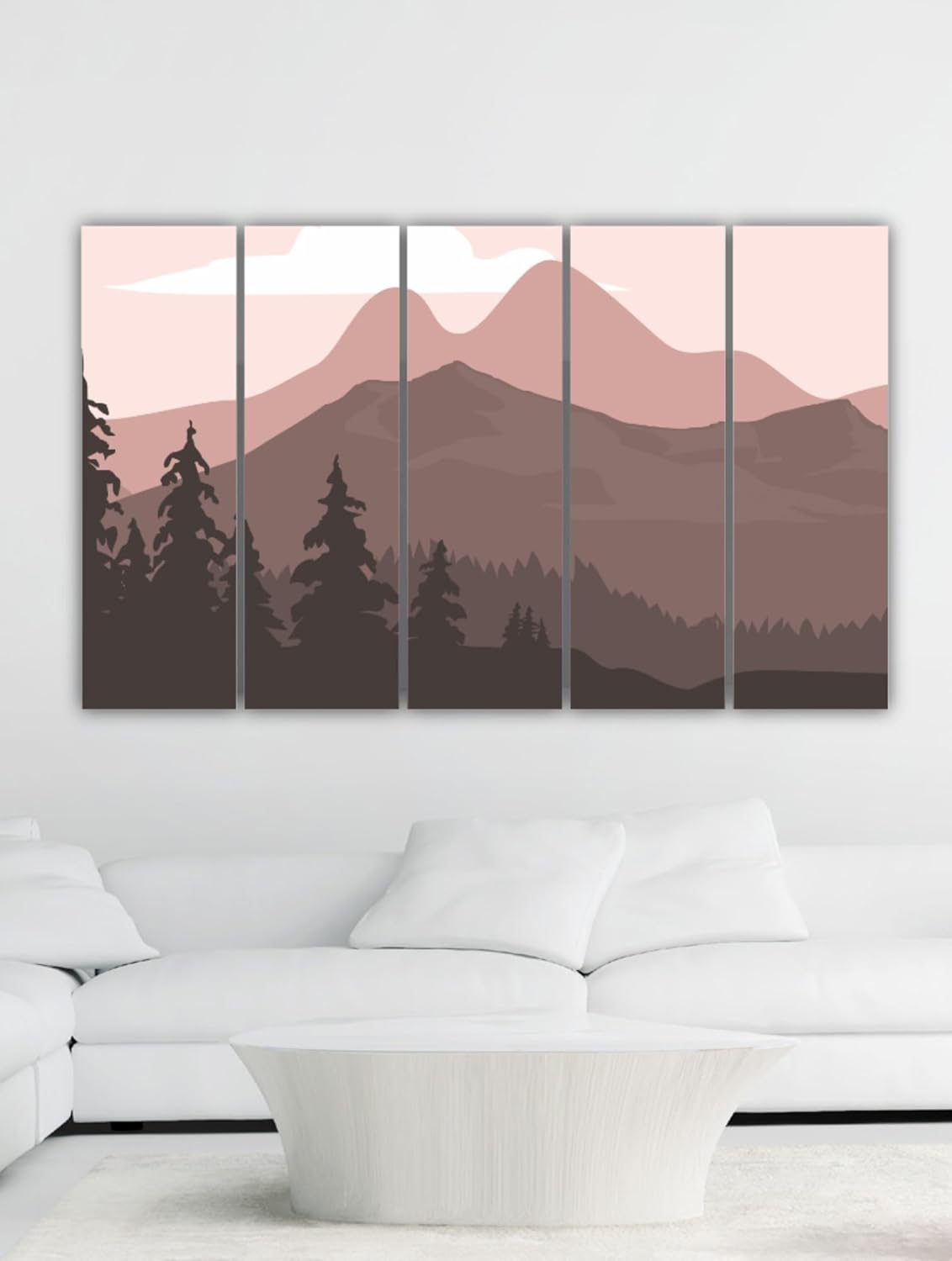 Landscape-tastic Multi-Frame Framed Wall Art That'll Frame Your World in Style showcasing a panoramic countryside scene across connected panels