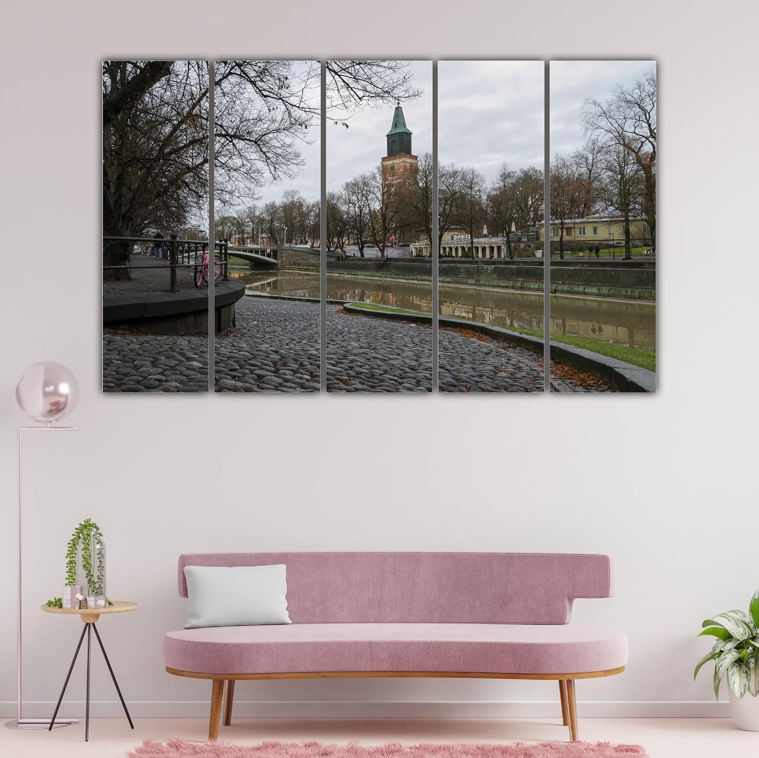 Close-up of the splash-resistant laminated prints on the Nature Framed Wall Art.