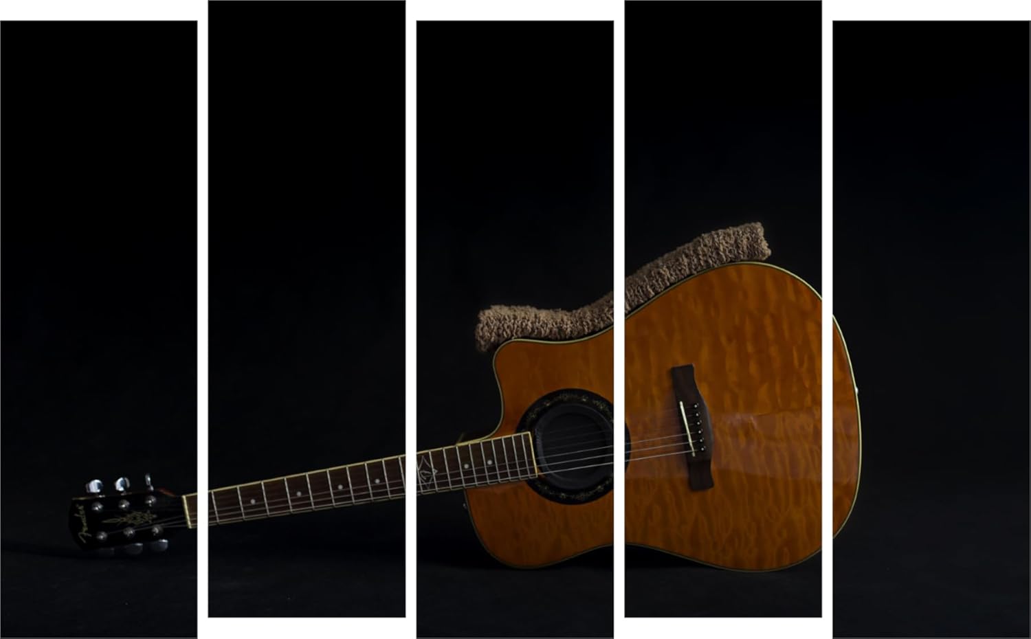 Jam-Packed Guitar Photography Framed Wall Art to Rock Your Room