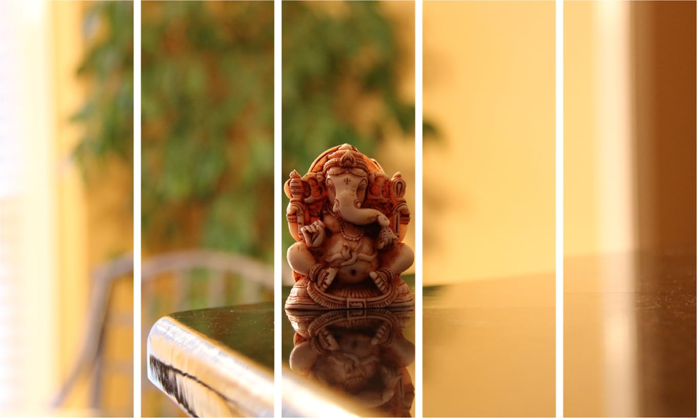 Ganesha-mazing 5-Panel Framed Wall Art That'll Bless Your Space (127x76cm)