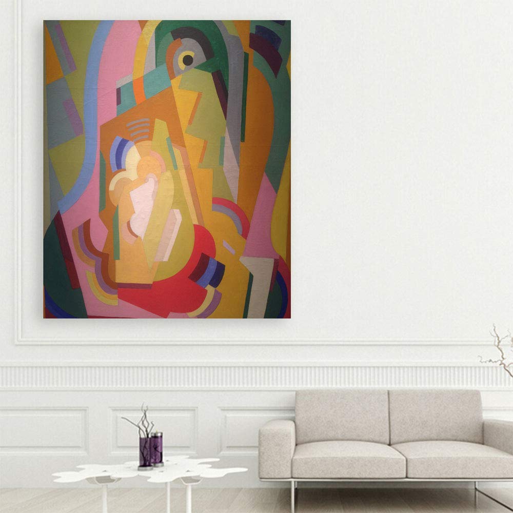 Mind Over Canvas: Unframed Abstract Wall Art That Makes Your Brain Do Backflips (91x76cm) showcasing fractured black and gold brush strokes