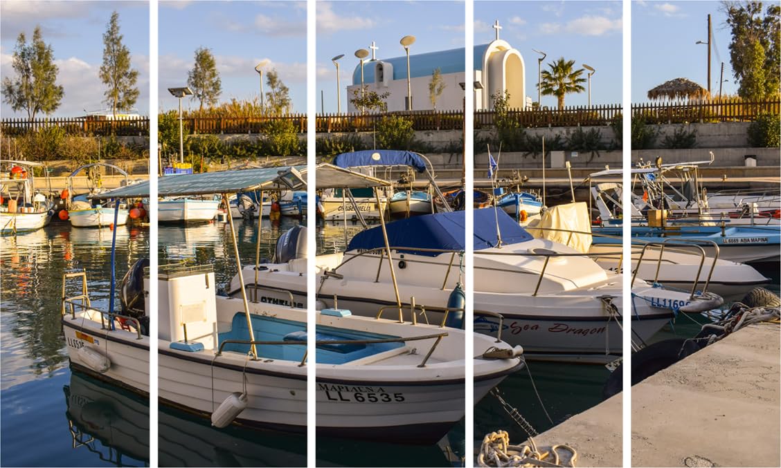 Harbor-tastic Multi-Boat Framed Wall Art That'll Make Your Space Ahoy-some (150x76cm)