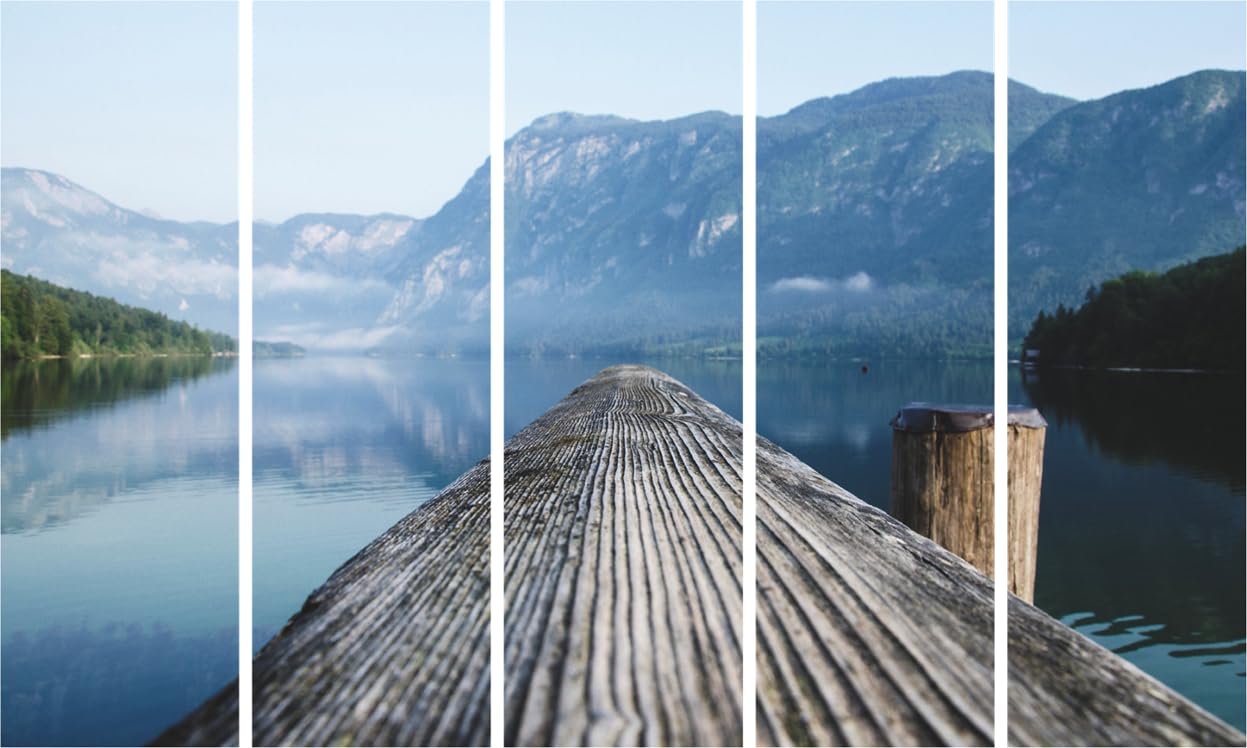 Ocean-sational Multi-Frame Canvas That'll Make Your Walls Wave Hello - Framed Wall Art (127x76cm)