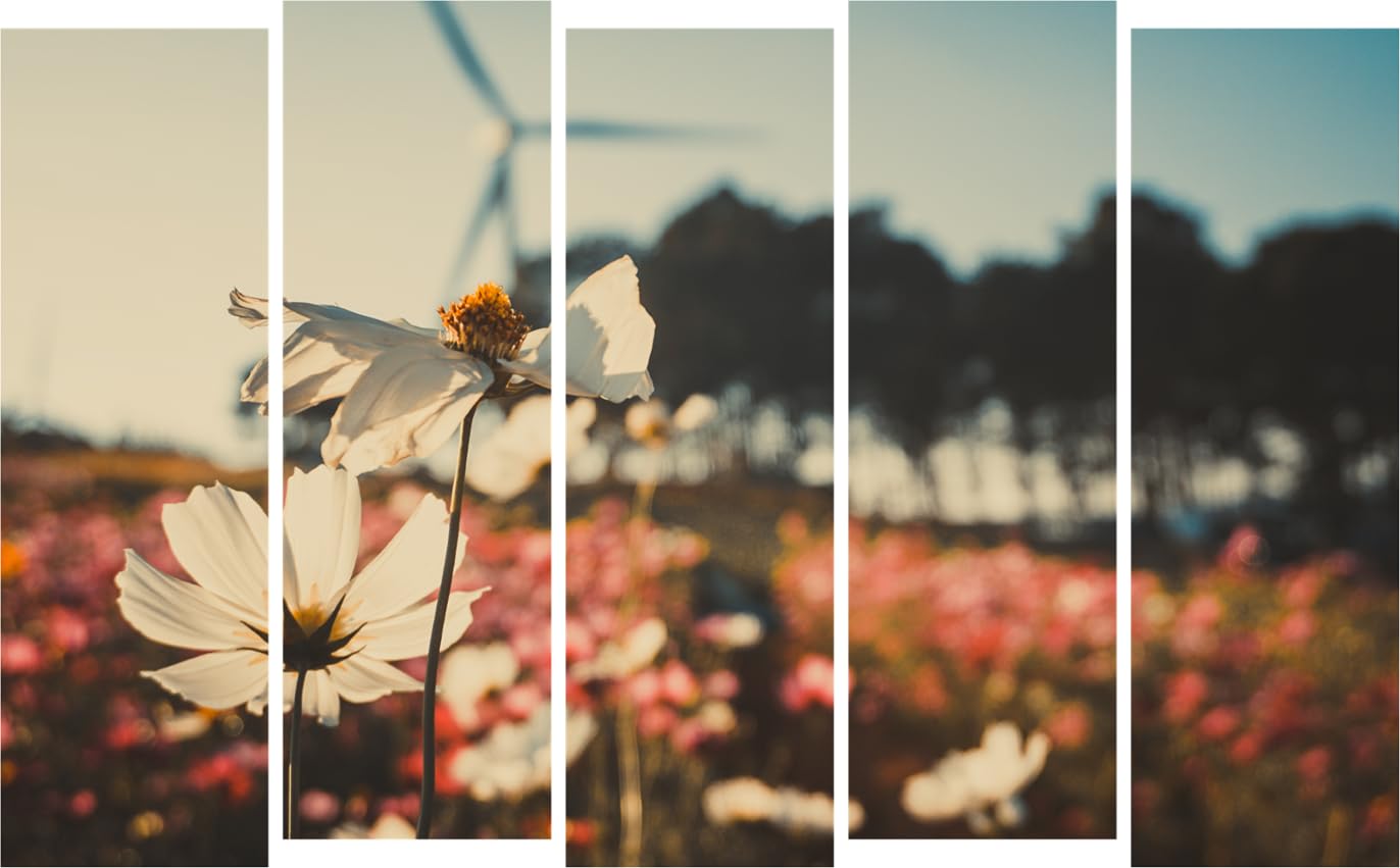 Petal-Powered Multi-Frame Photography That'll Make Your Walls Bloom - Framed Flower Wall Art (127x76cm)