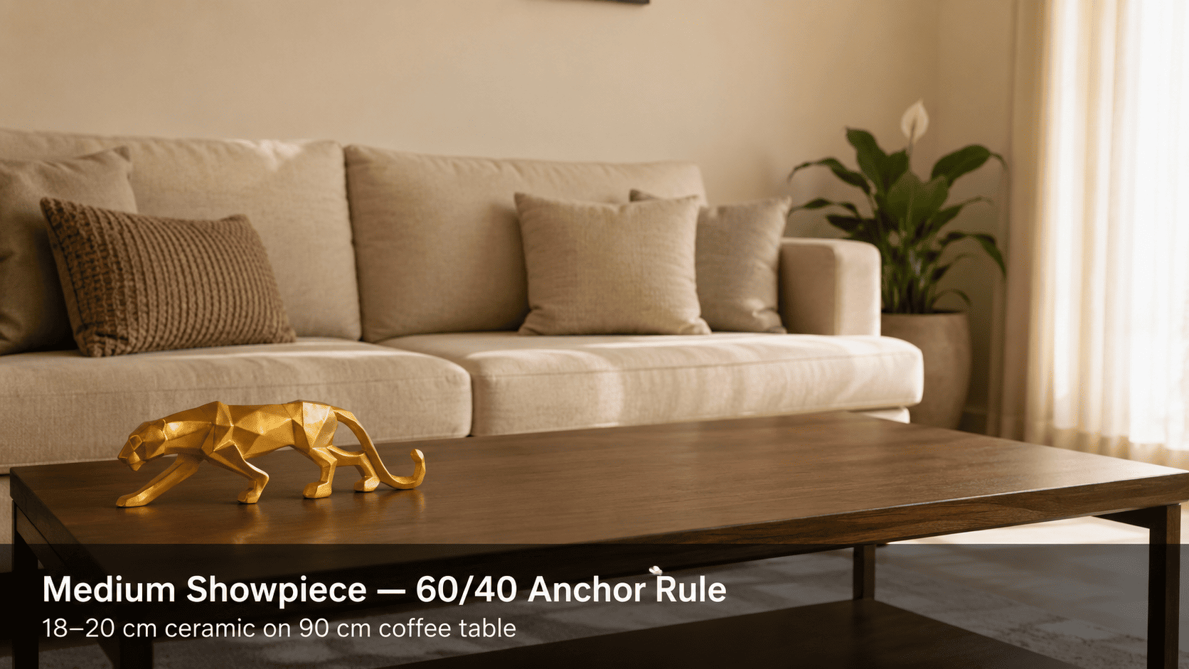 How to Size a Coffee Table Showpiece for a 2026 Indian Apartment