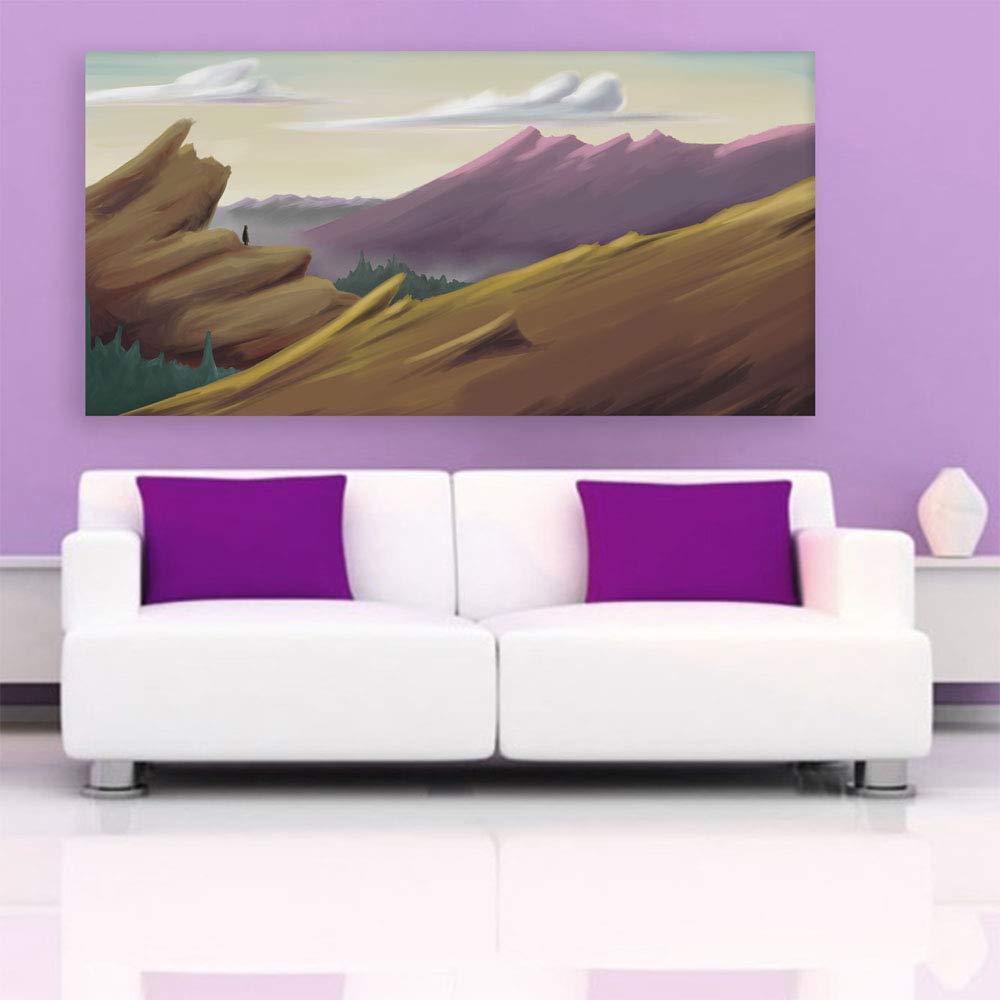 Introspective Landscape Canvas That'll Have Your Walls Dreaming - Framed Wall Art
