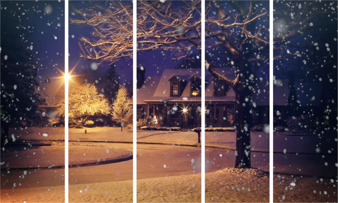 Snow Much Fun: Multi-Frame Winter-Framed Wall Art to Break the Ice (150x76cm)