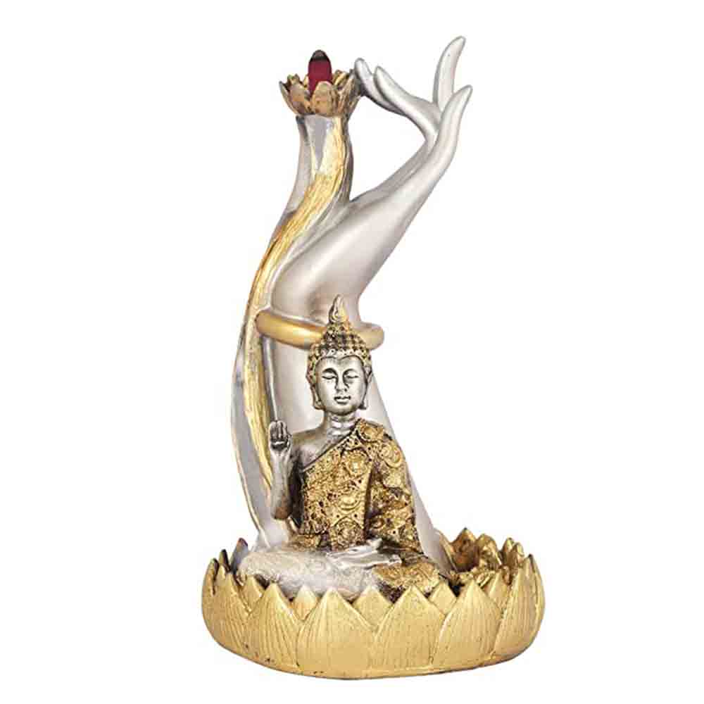 Multicolor Buddha Statue with Smoke Fountain