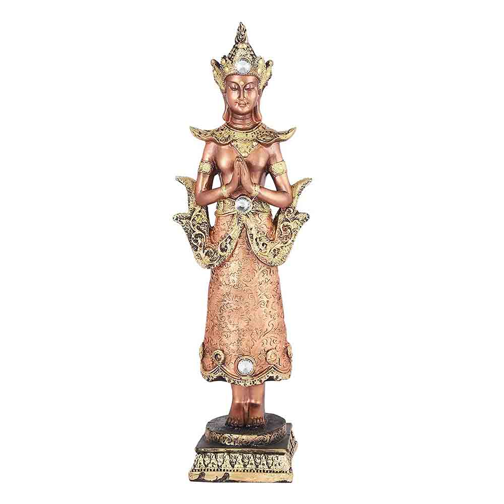 Resin Buddha Statue Multicolour