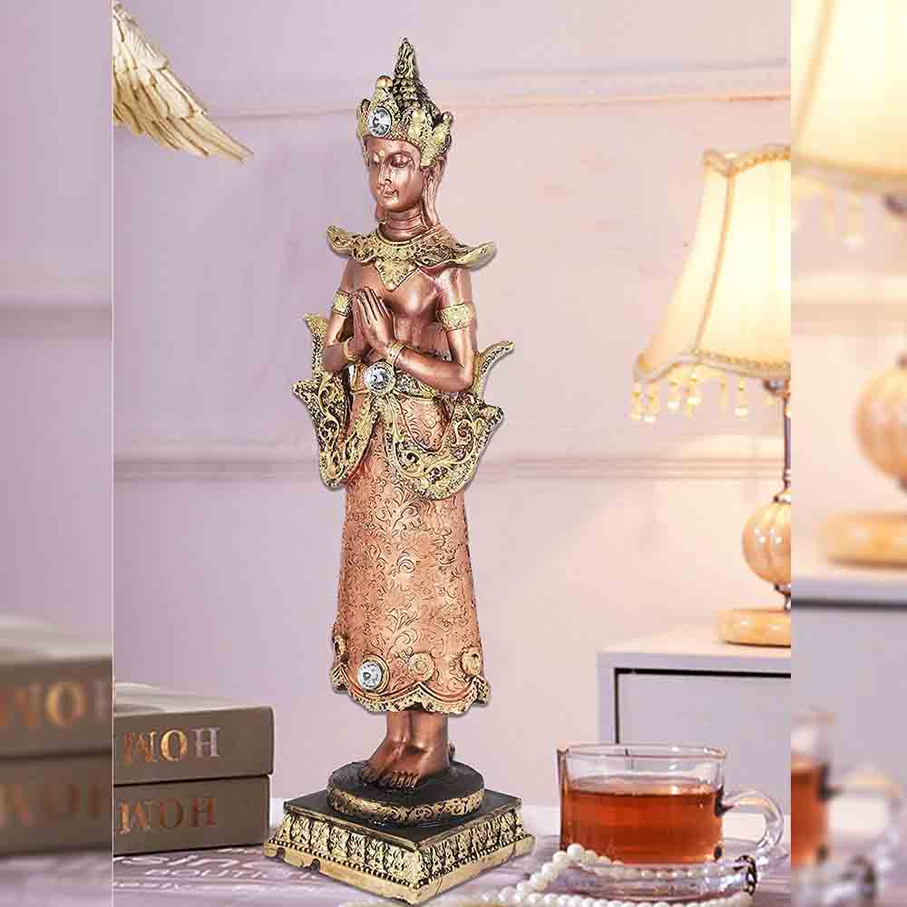 Resin Buddha Murti Multicolour