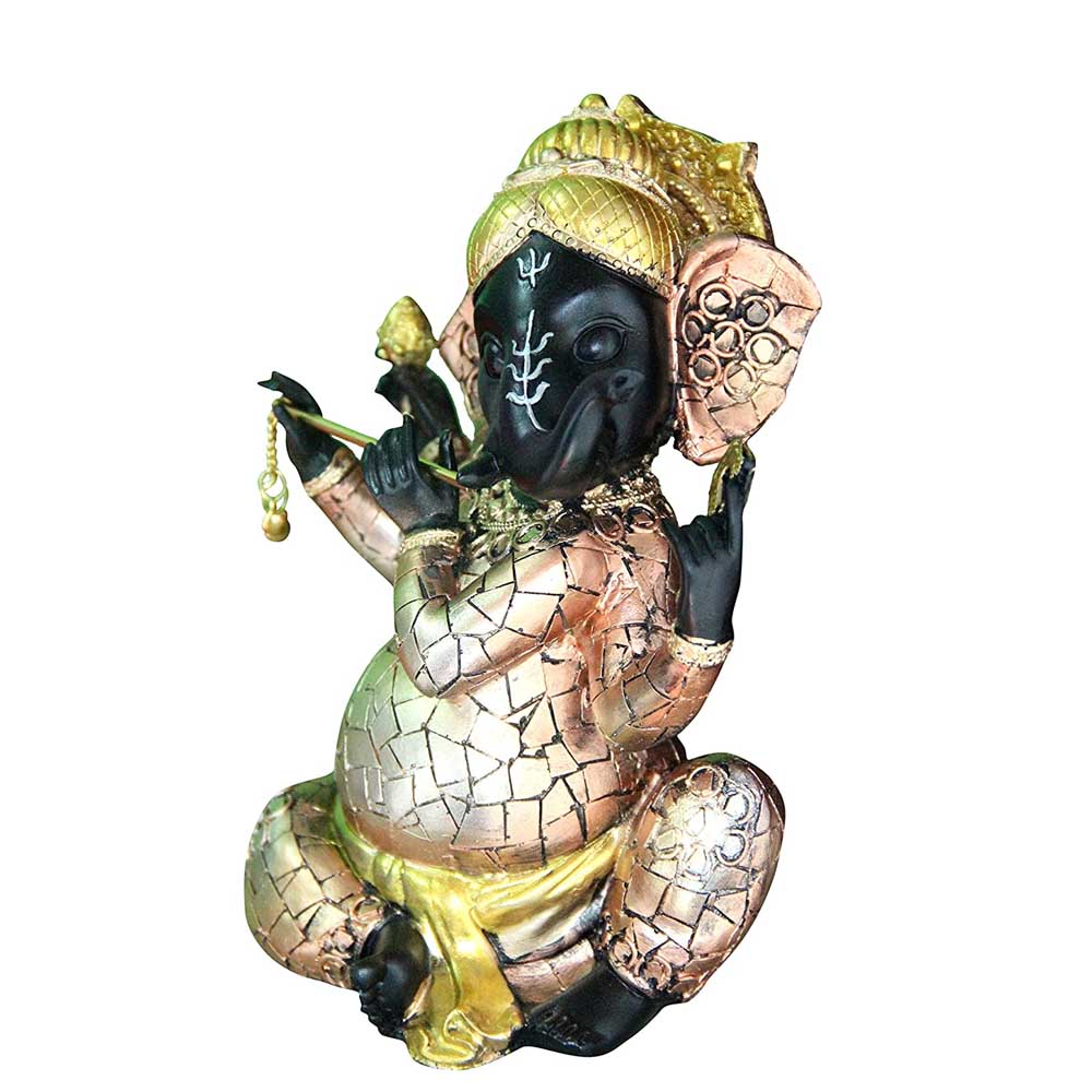 Resin Ganesha Figurine for Home Décor