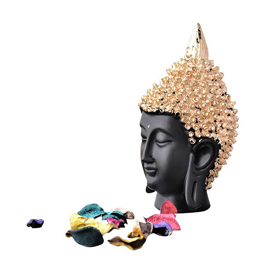 Polyresin Buddha Head Showpiece