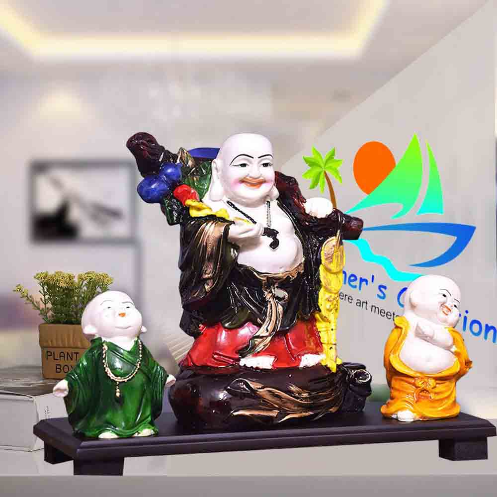 Polyresin Laughing Buddha Idol