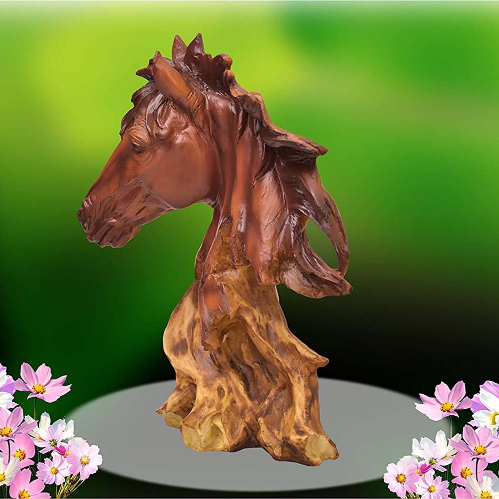 Wooden Finish Horse Face Statue, Call 8884243583