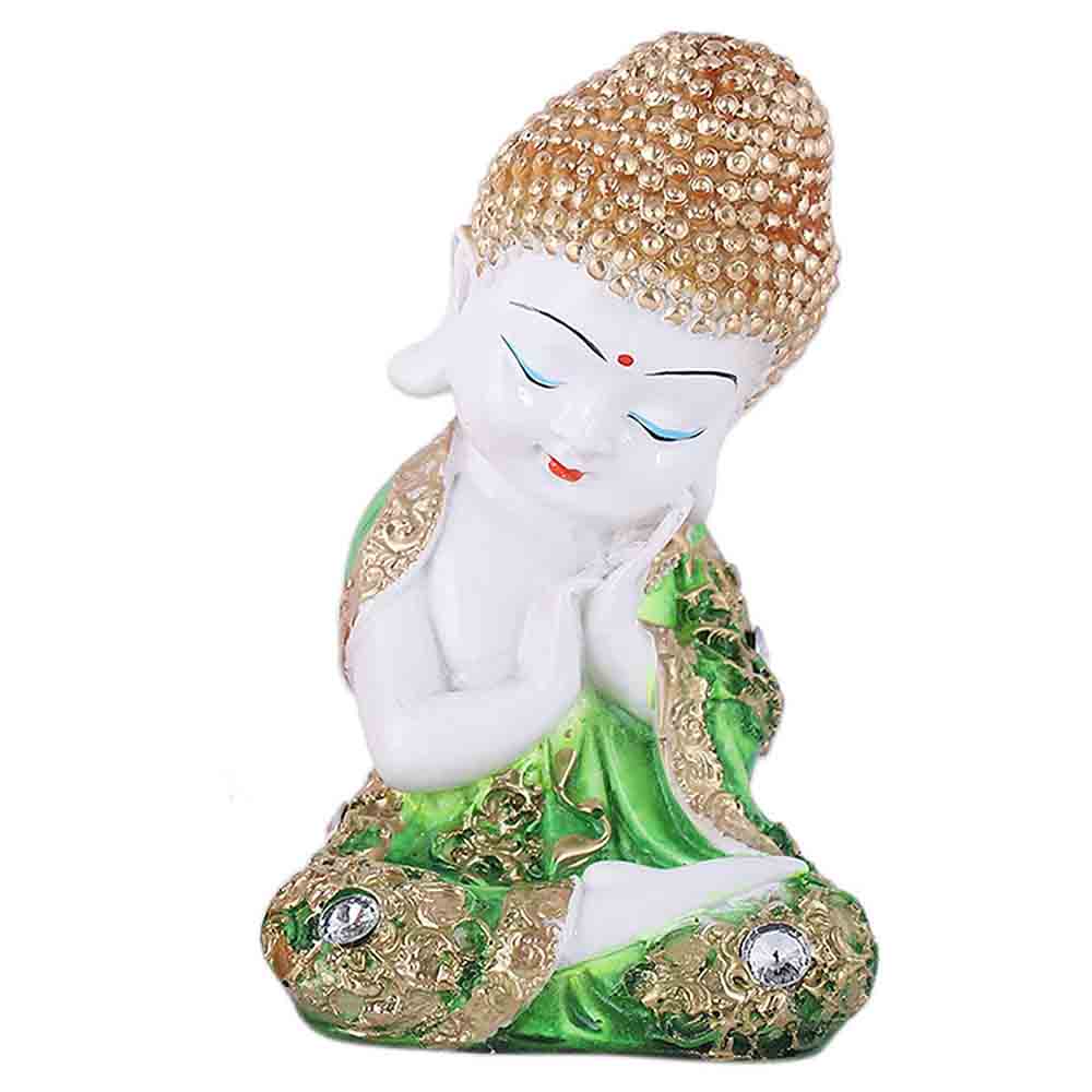 Multicolor Resin Buddha Figurine