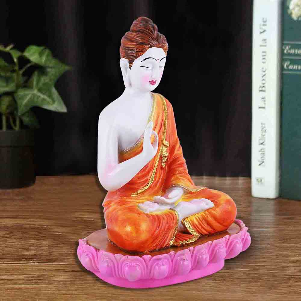 Multicolor Meditating Buddha Idol