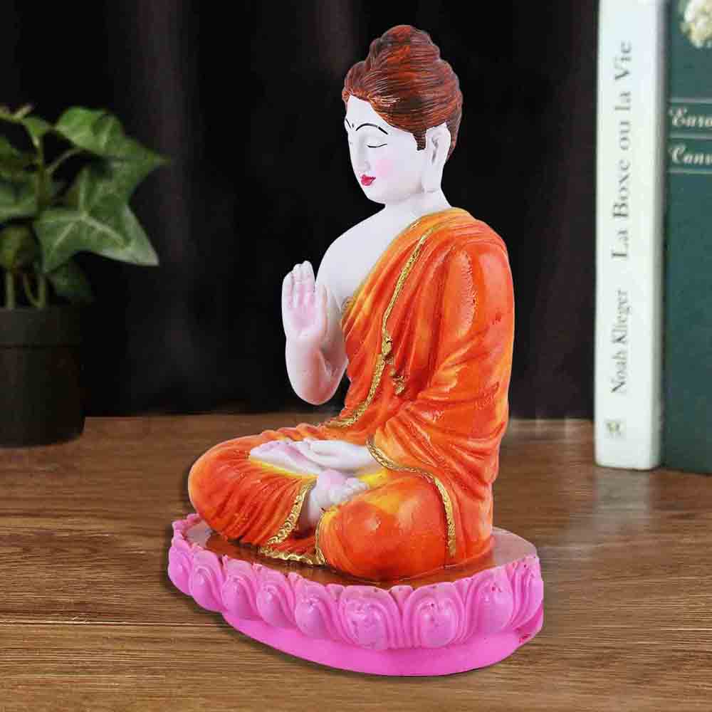 Multicolor Meditating Buddha Statue