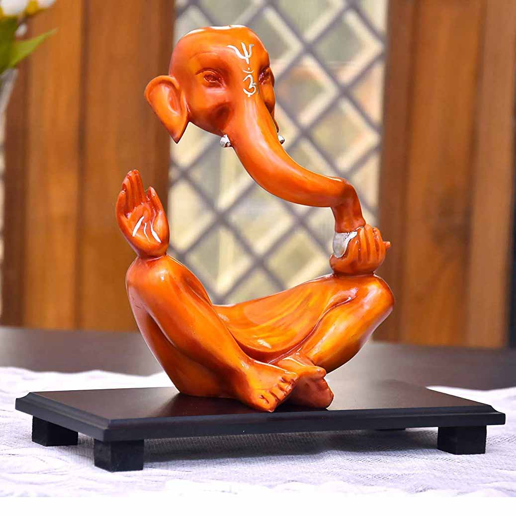 Modern Design Ganesha Statue on Tray Online