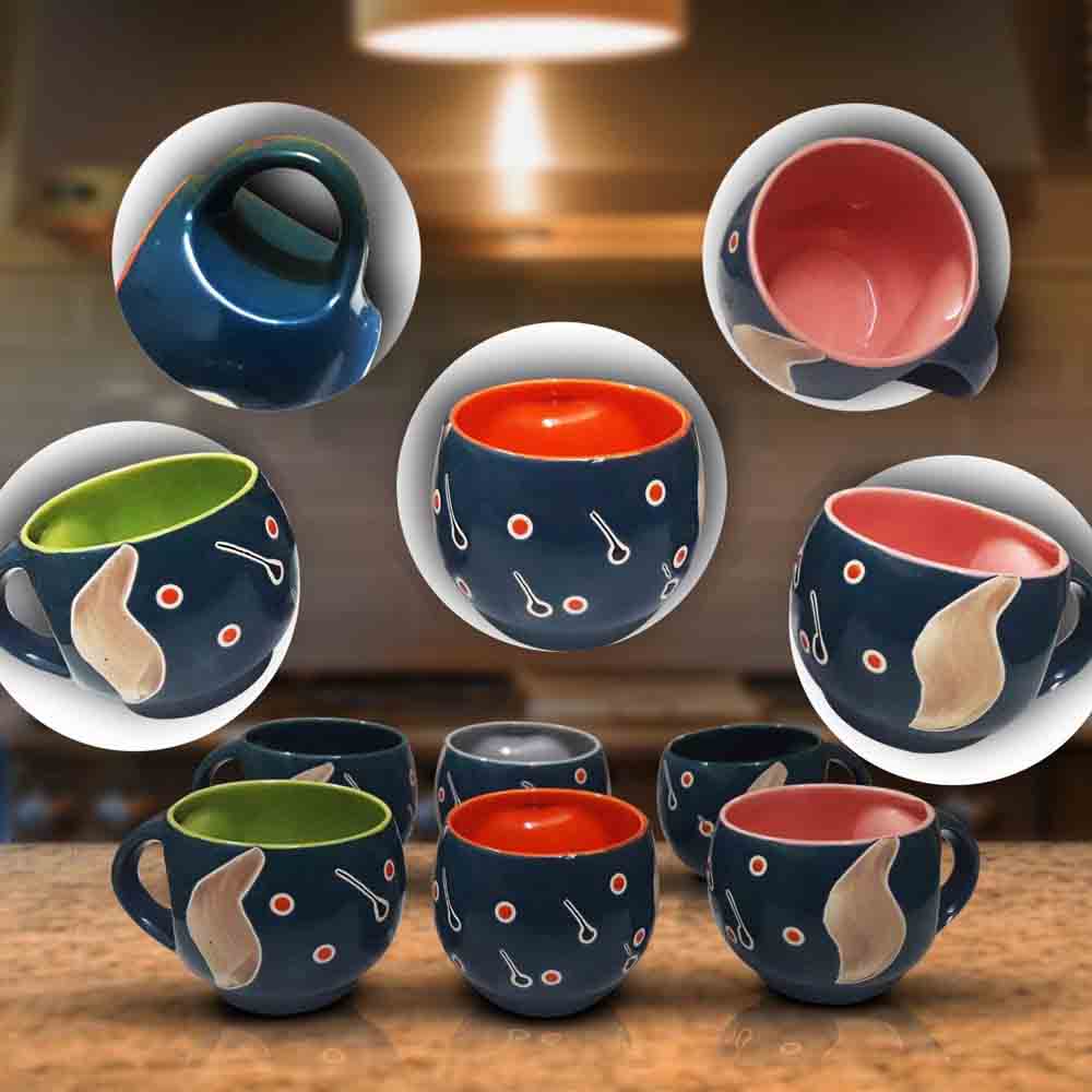 Set Of Six Tea Cups