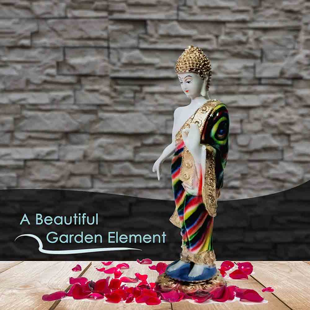 Standing Buddha Figurine on a Platform