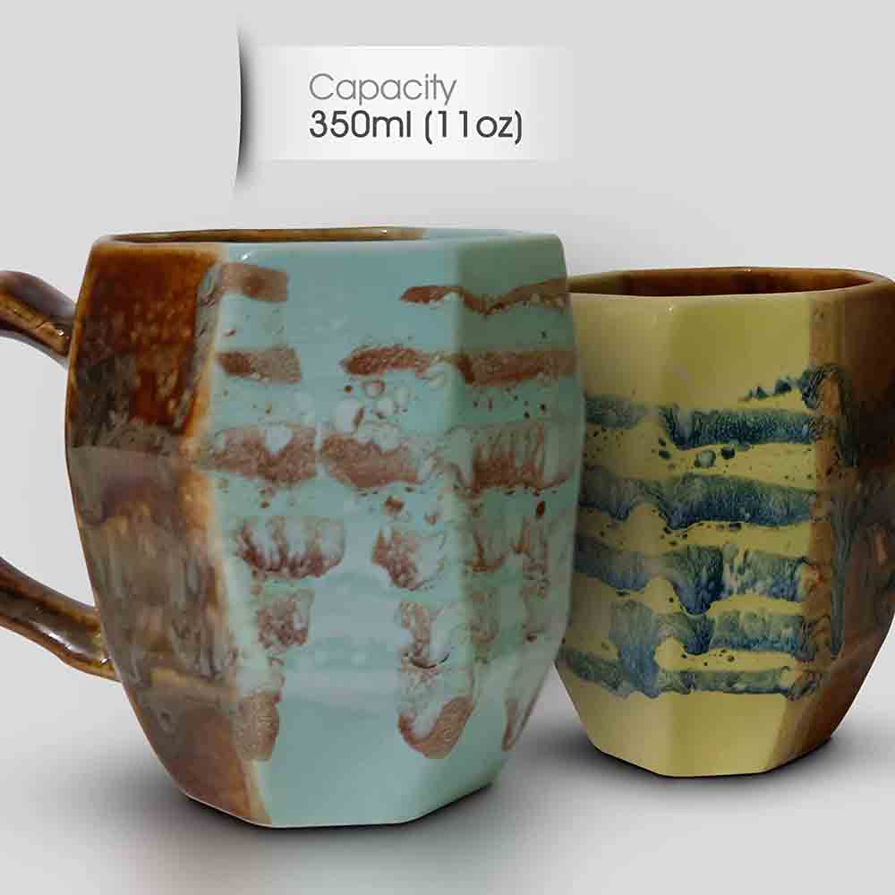 Earthly Coffee Mugs 2 Set