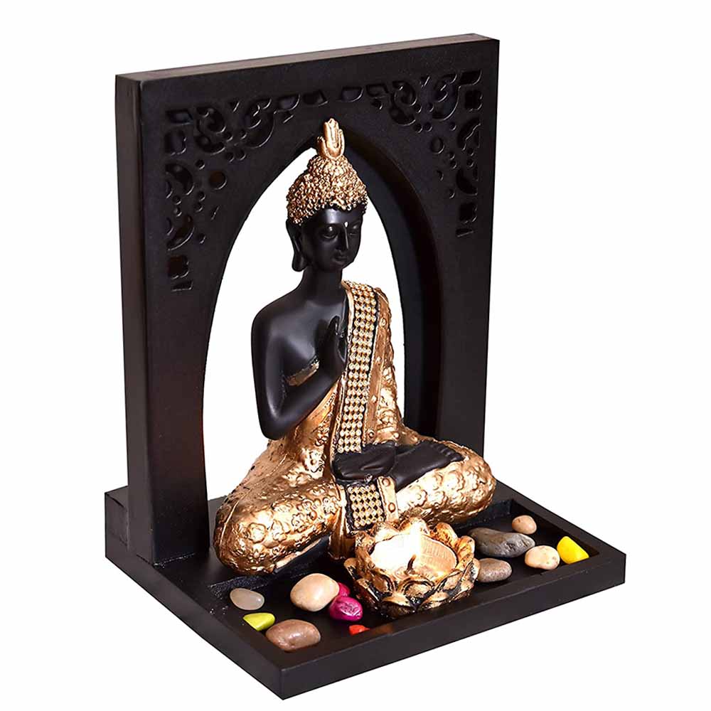Abhay Mudra Buddha Idol on Royal Tray