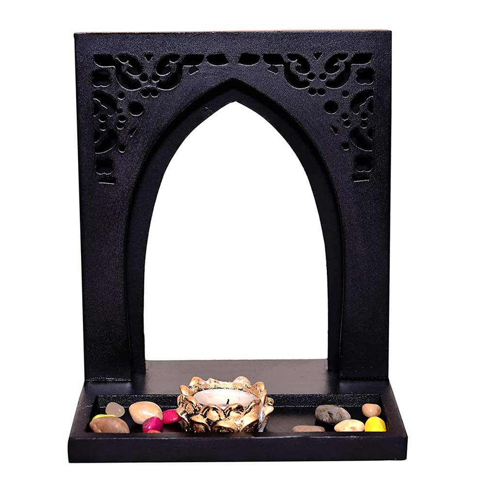 Buddha Face Showpiece on Royal Tray for Home Décor