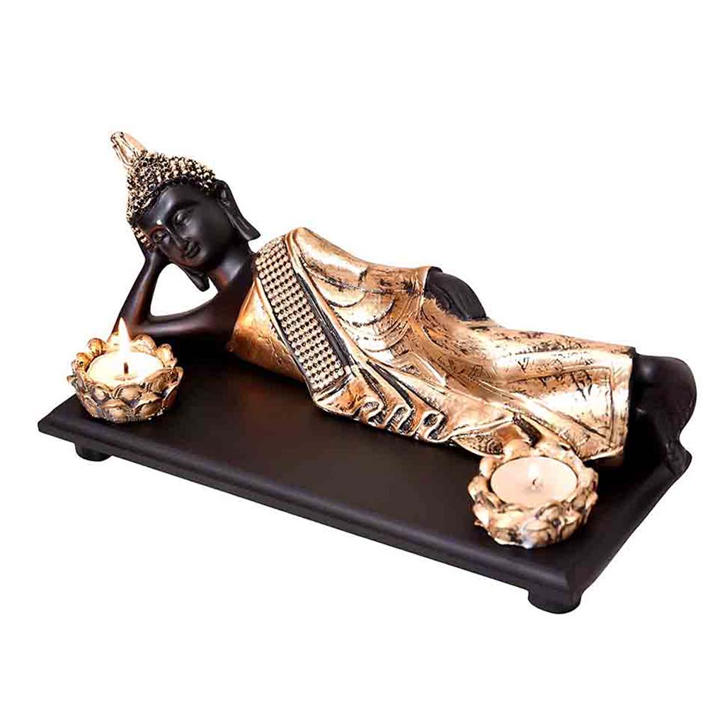 Golden Resting Buddha Statue
