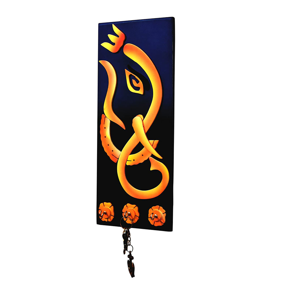Designer Ganesha Wall Hanging With Key Holder Online