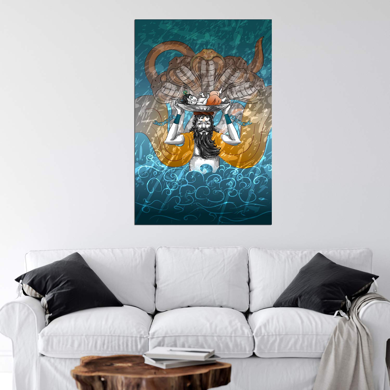 Baby Krishna Unframed Wall Art That's Totally Blue-iful for Your Space!