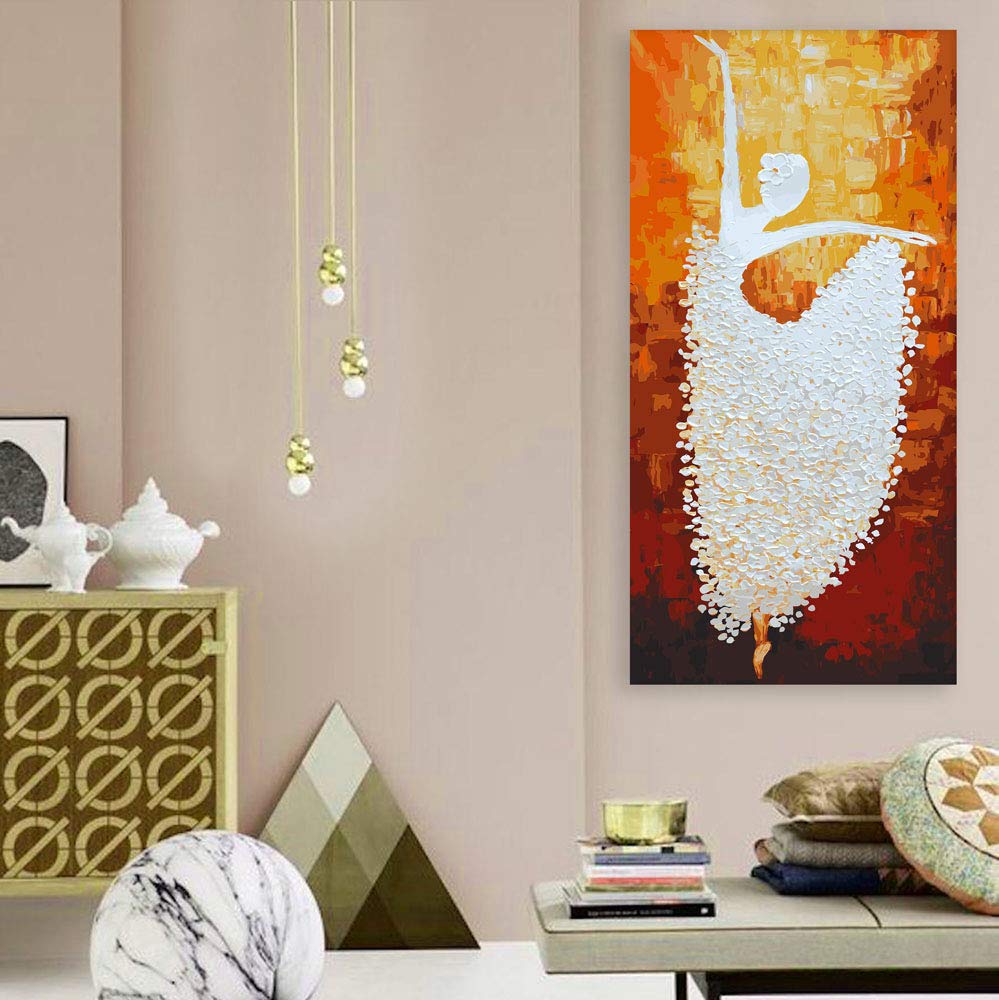 Tap Your Toes: Graceful Dancing Woman Framed Wall Art