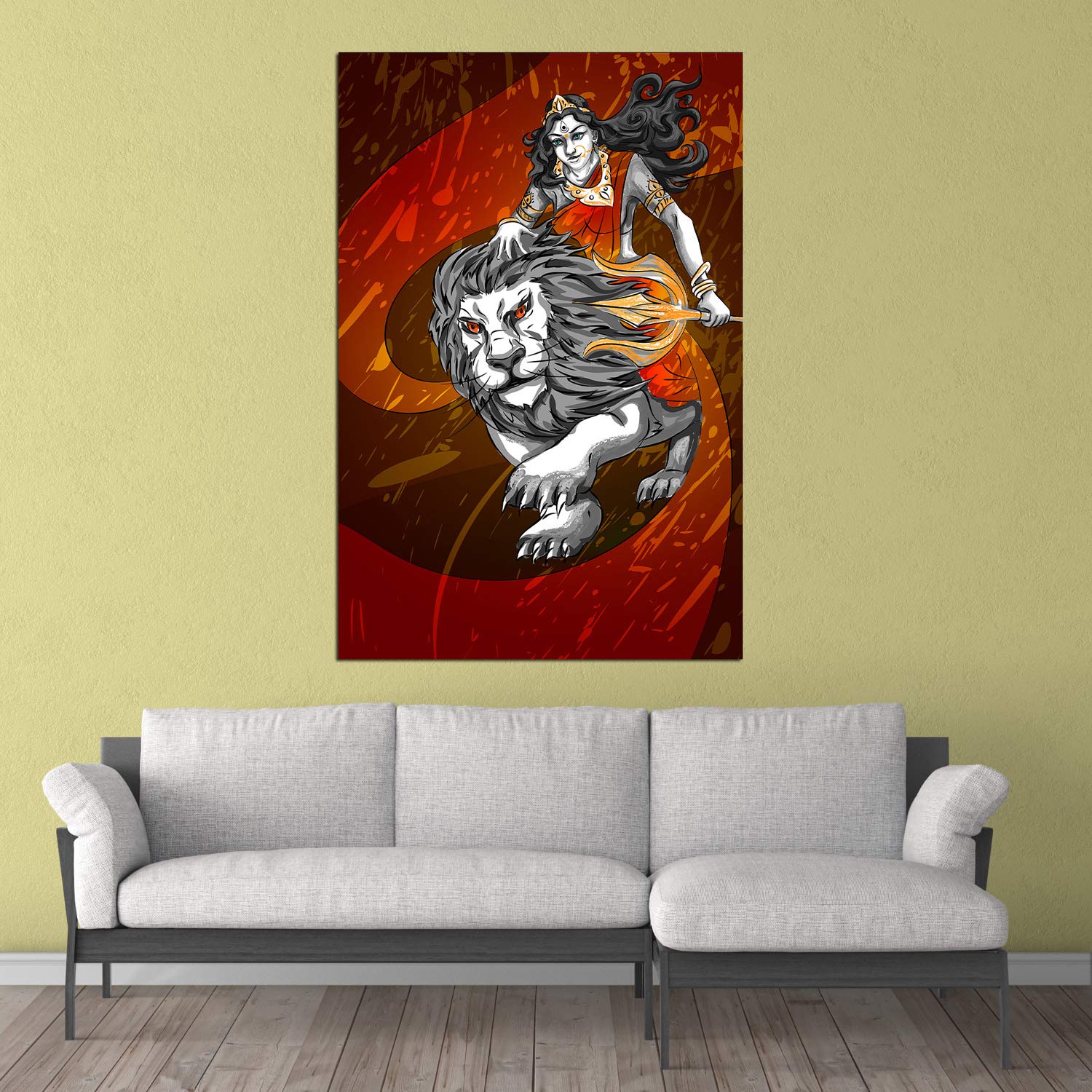 Durga-tastic Unframed Hindu Wall Art That'll Bless Your Walls