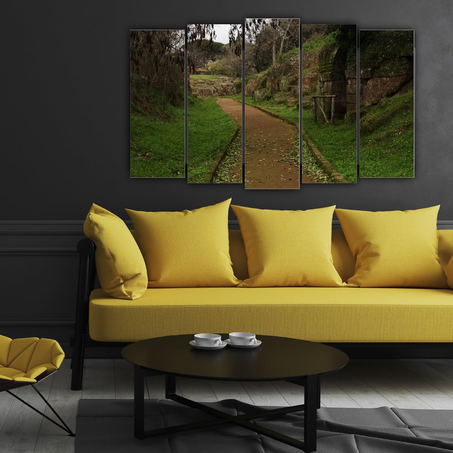 Close-up of Landscape-tastic Photography Framed Wall Art That'll Have Your Walls Swooning (127x76cm Multi-Frame) showing splash-proof wooden MDF frame