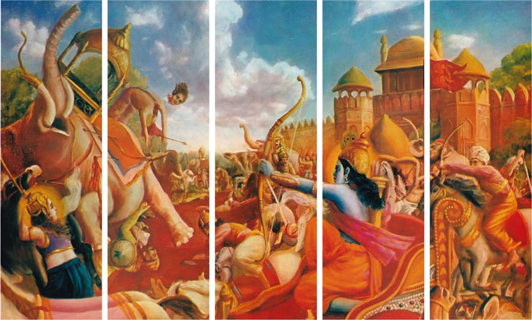 Mahabharata-tastic Framed Photography Wall Art That Turns Your Walls Into an Epic Canvas (127x76cm Multi-Frame)