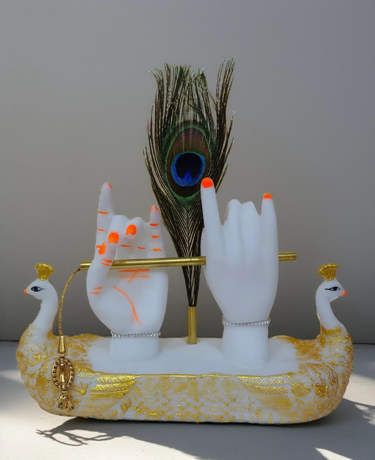 Krishna Hand Showpiece with Flute for Home Decor and Gift Decorative Item for Livingroom