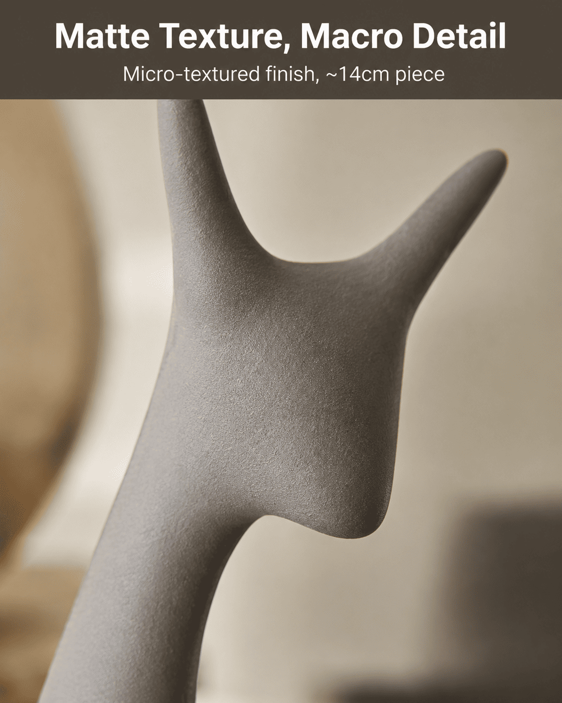 close-up of a textured ceramic surface finish