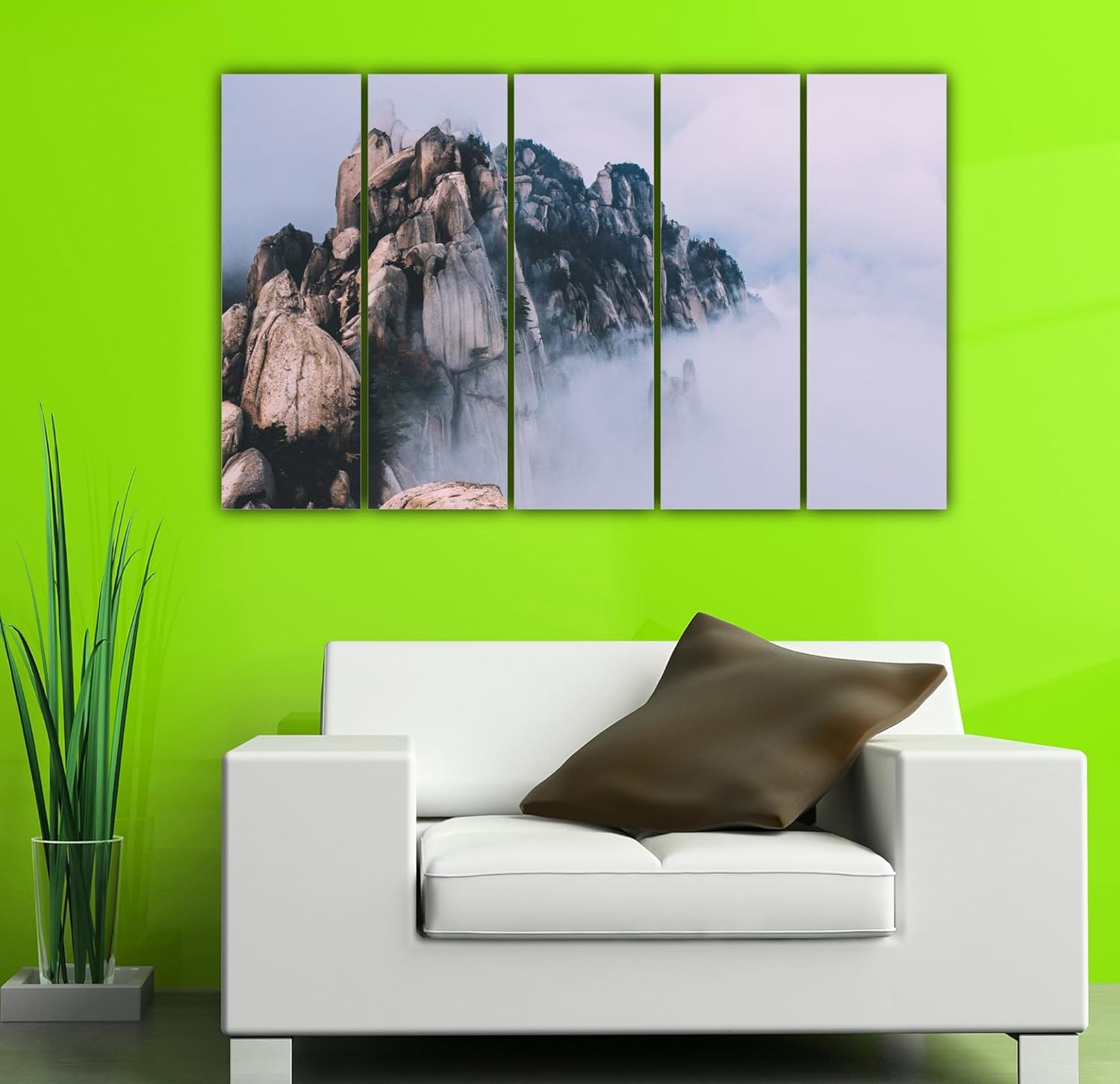 Make Your Walls Peak-Beautiful with Framed Himalayan Photography Wall Art highlighting crisp snowy peaks.