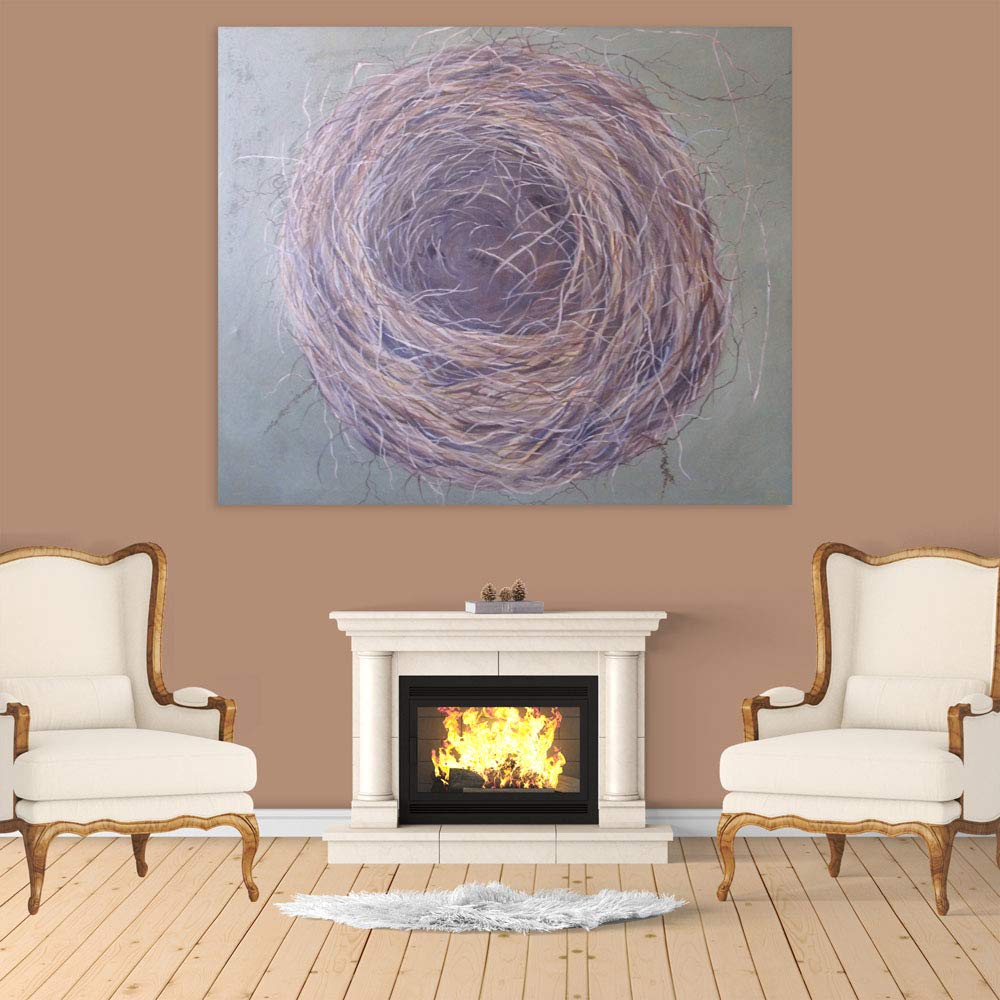 Empty Nest Safari: Unframed Animal Wall Art on display in a cozy living room