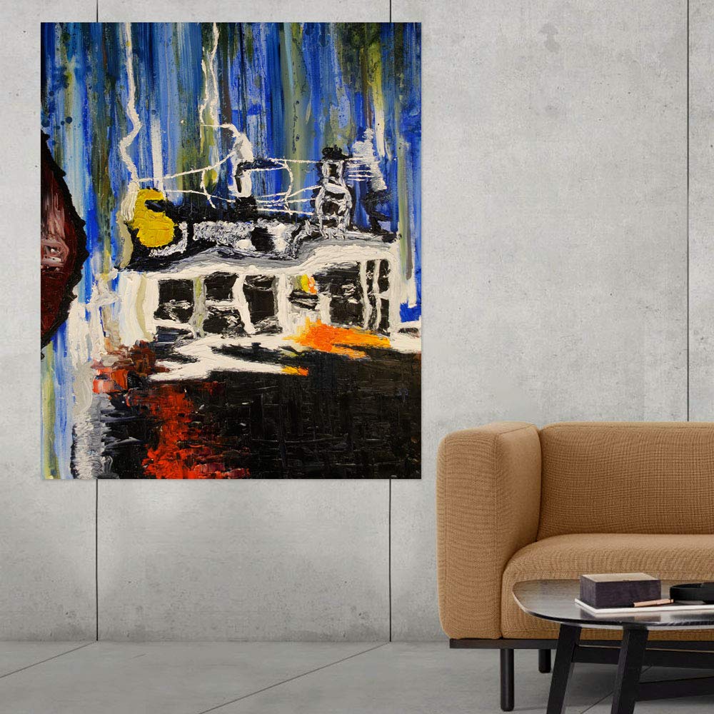 Water You Waiting For? framed Watered-Down Abstract Wall Art That Splashes Style