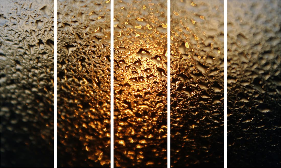 Make Waves with Photographic Framed Water-Drops Wall Art  A Multi-Frame Splash Party (127x76cm)