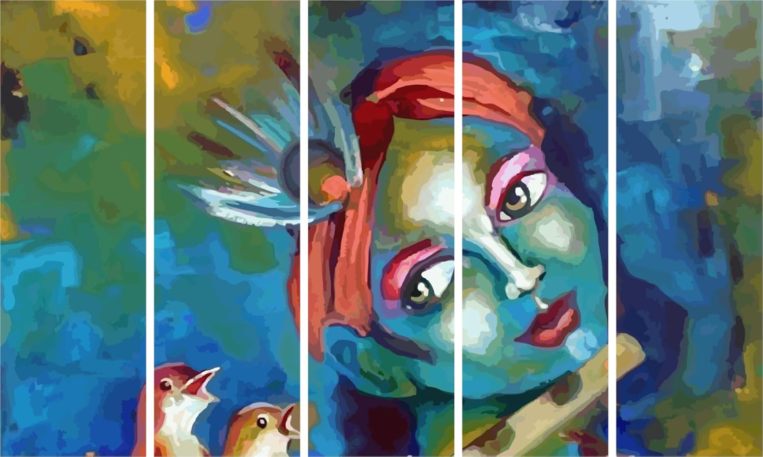 Krishna-tastic 5-Frame Framed Wall Art Bonanza