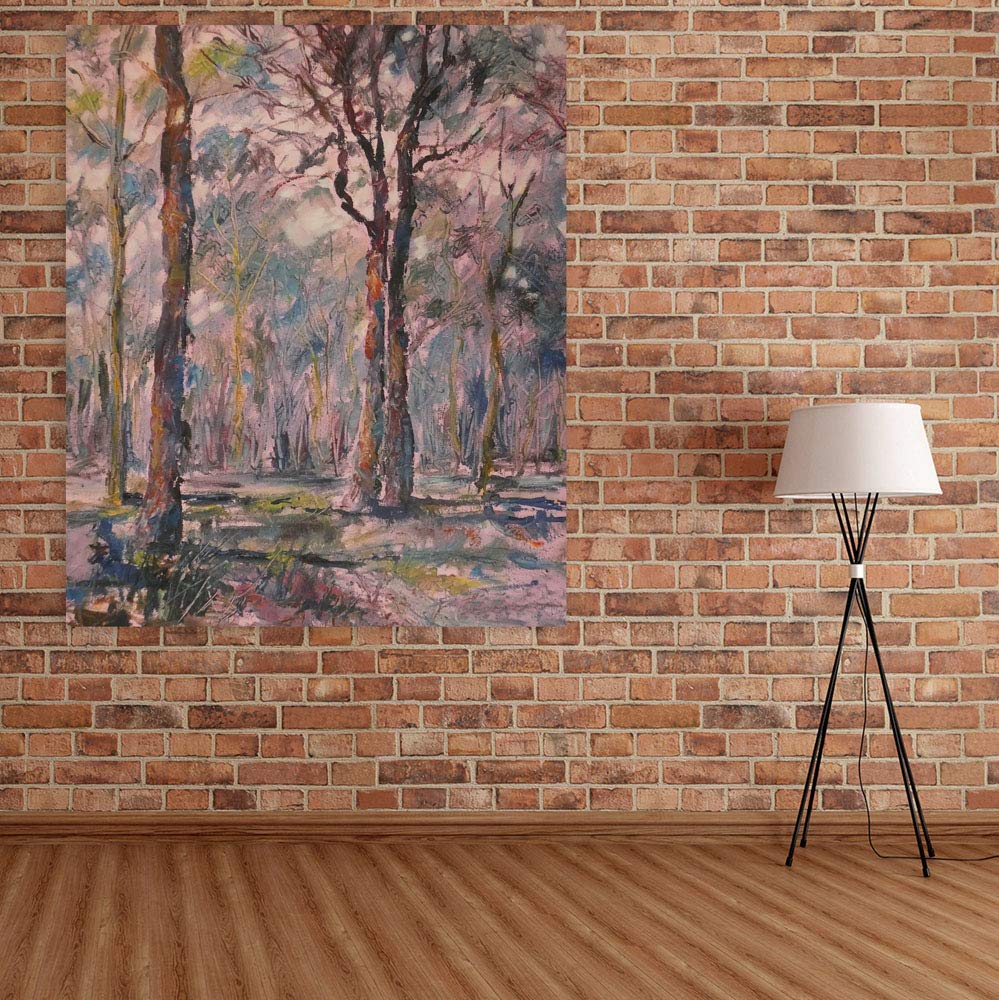 Chill with 'Peace, Found' nature canvas unframed wall art in a cozy living room setting