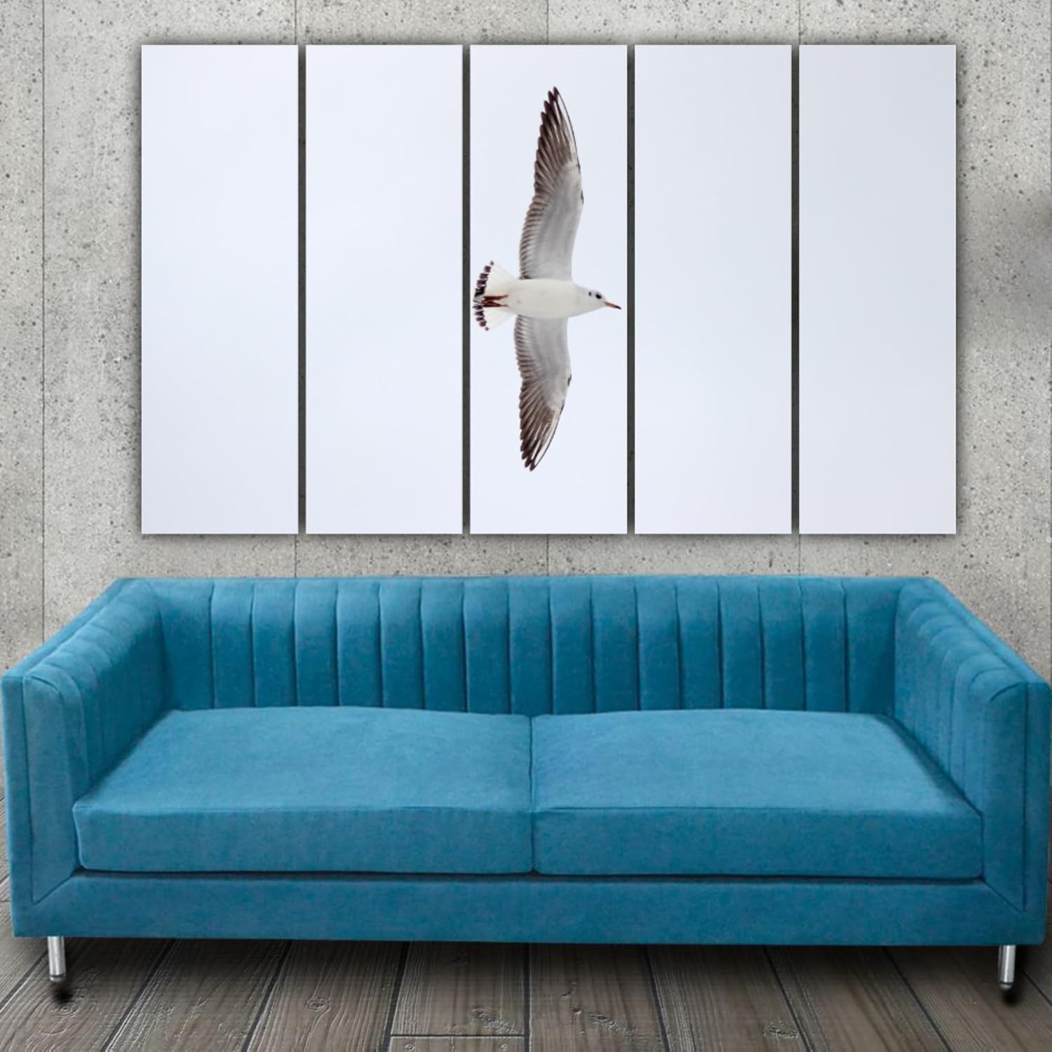 Birds of a Feather Flock Your Walls - 5-Panel Framed Bird Wall Art close-up reveals detailed digital prints of colourful birds on sturdy MDF frames.