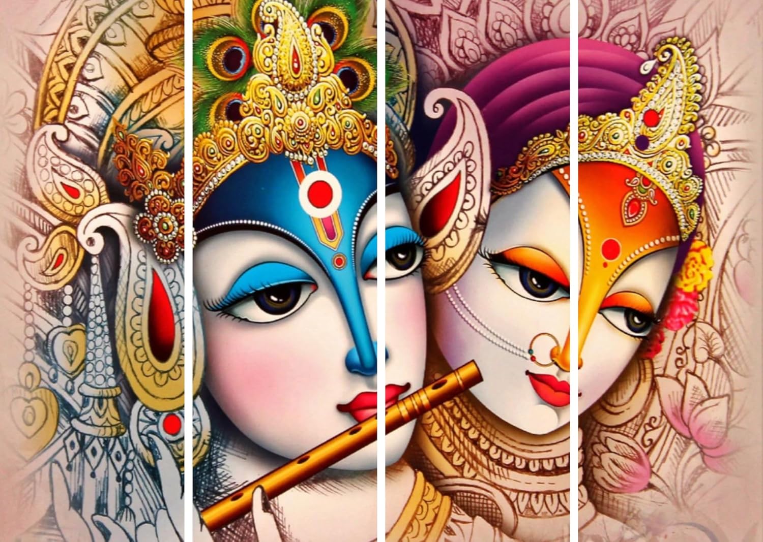Divine Strokes of Love: 12 Radha-Krishna Canvas Paintings That'll Bless Your New Home (Without Breaking the Bank!)
