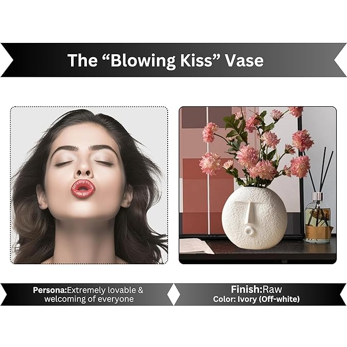 Flower Face Shape Vase for Gift