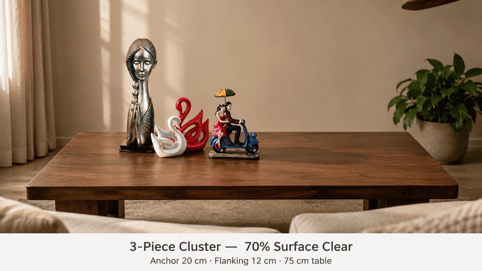 How Many Showpieces Should You Keep on a Living Room Coffee Table