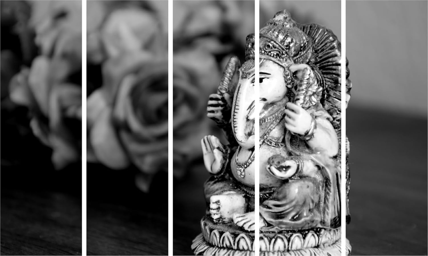 Ganesha-tastic Multi-Frame Wall Art Blessings - Framed Lord Ganesha Charm (150x76cm)