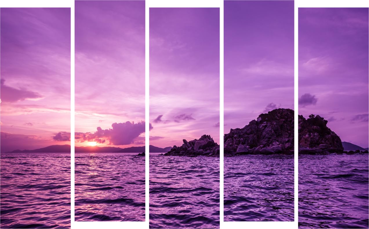 Sunset-tastic Island Photography Framed Wall Art for Dusk Vibes