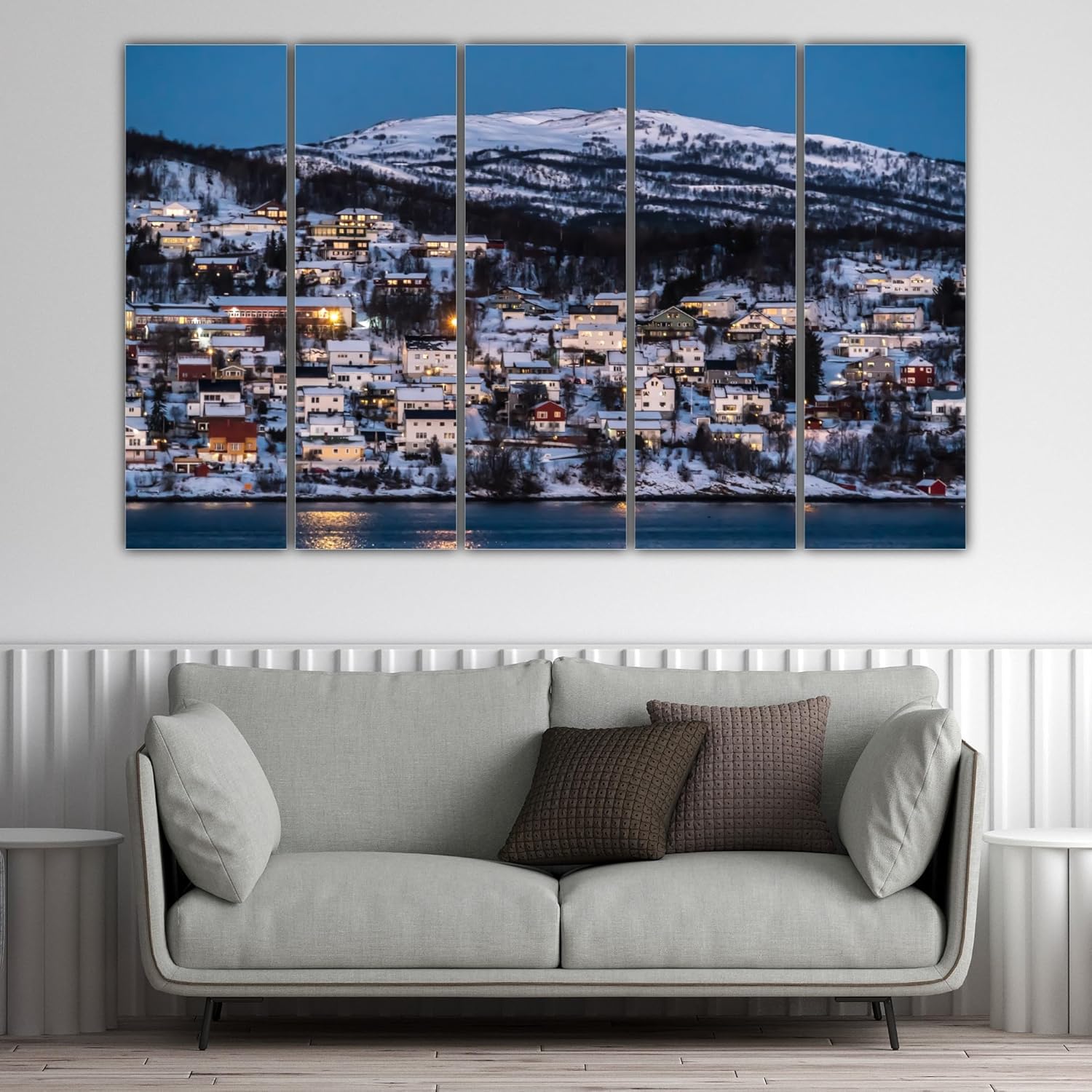 Urban Jungle Unleashed Wall Art featuring splash-proof, scratch-resistant cityscape design in five sleek frames.